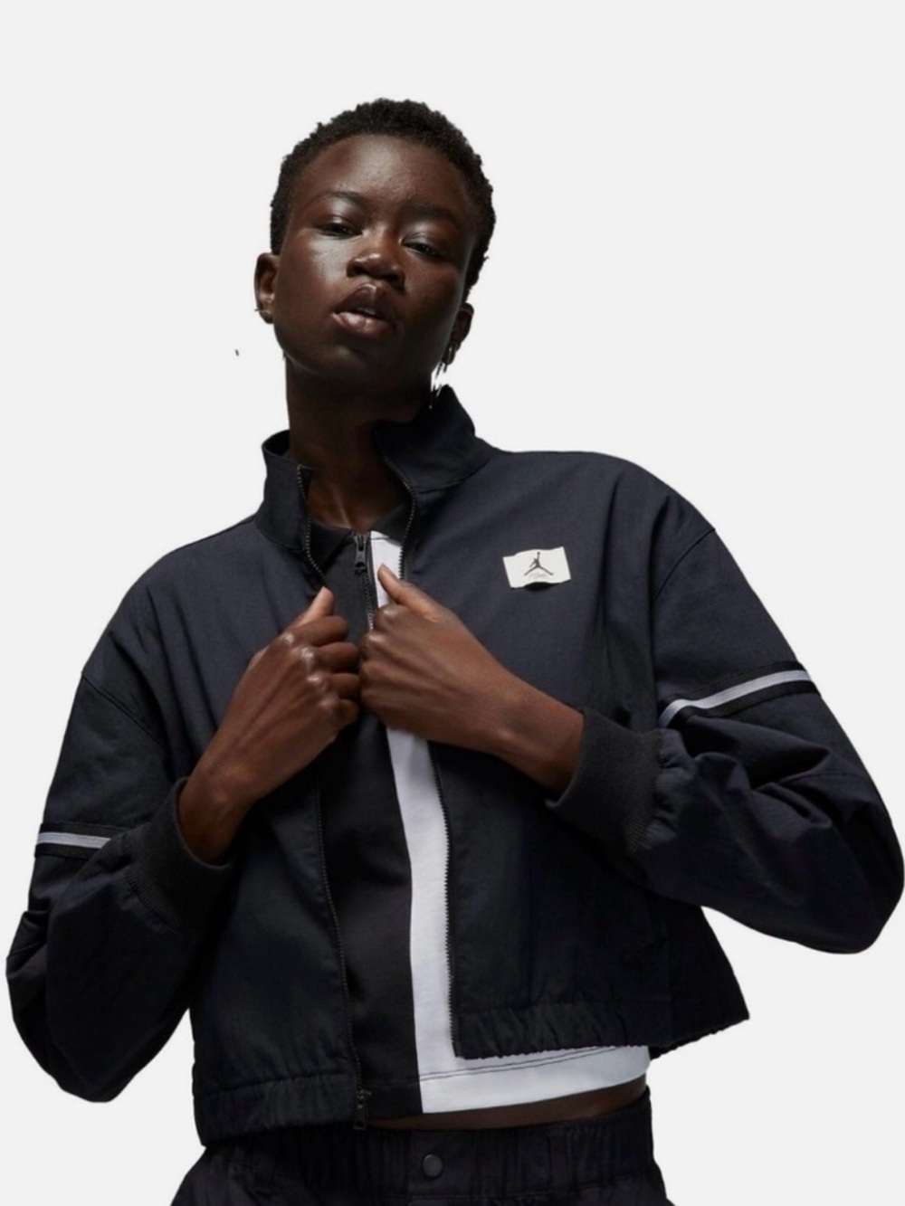 NEW Nike Jordan Flight Women's Woven Cropped Jacket Size Small